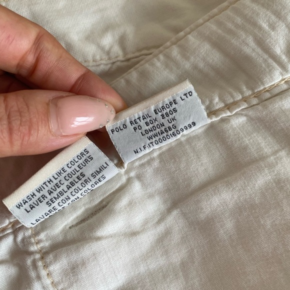 POLO JEANS COMPANY RALPH LAUREN , 27/34, 100% cotton white jeans - Picture 11 of 13